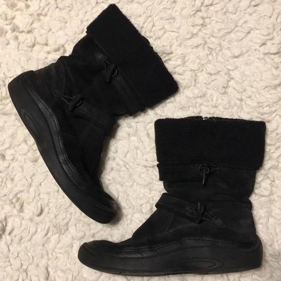 Earth Spirit Shoes - Earth Spirit black winter boots size 7